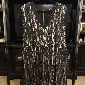 Black Lace Plus Size Dress
